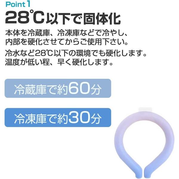 ネッククーラー ネッククール NECK COOL PCM クーラー アイス 冷却グッズ 冷感グッズ 冷感リング 熱中症対策 暑さ対策 ネックリング 軽量
