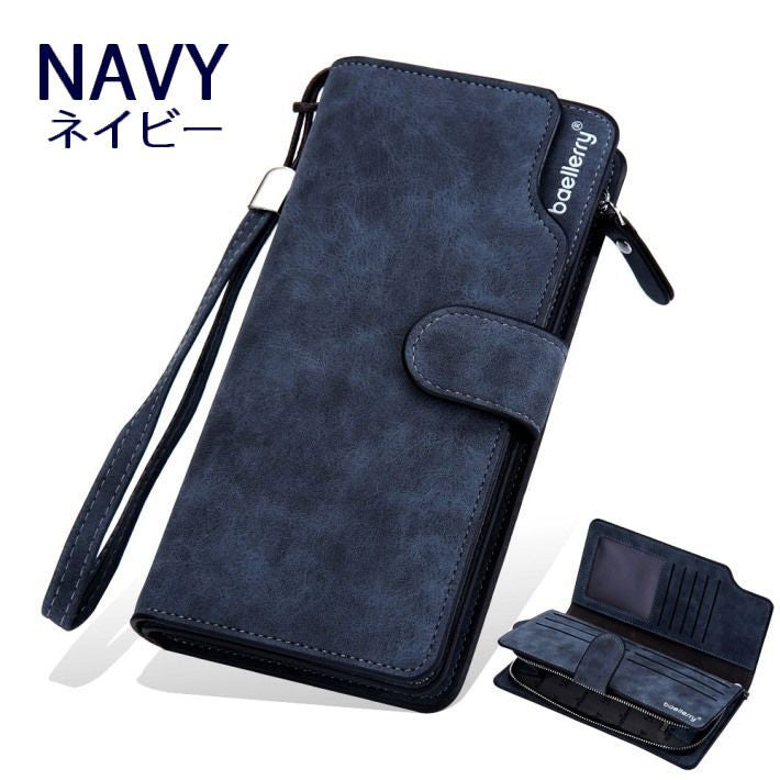長財布 メンズ レディース クラッチバッグ 大容量 スマホケース 財布 ウォレット 機能的 マルチケース ユニセック 収納力 二つ折り ボタン シンプル プレゼント 贈り物 男性 女性 ひも付き