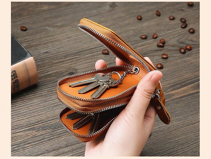 スマートキーケース 窓付き スマートキー 2個収納 キーケース 革 車 キーリング 付き レザー メンズ レディース スマートキー 小銭入れ コンパクト 本革