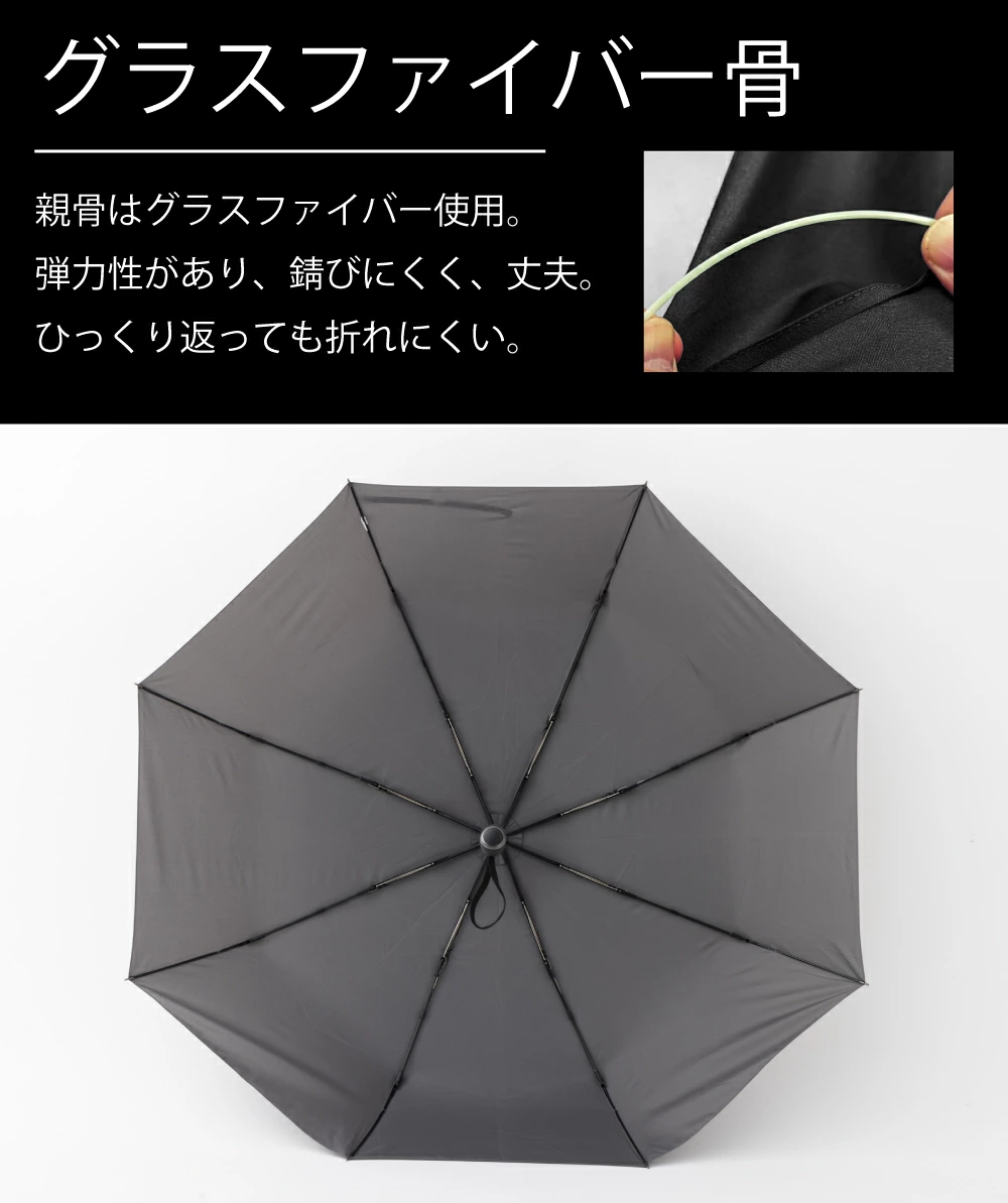 折りたたみ傘 64cm 雨傘 メンズ 自動開閉 ジャンプ傘 超撥水 シンプル メンズ 通勤 通学 折れにくい 丈夫 傘 男性 紳士 大人 収納袋 給水素材