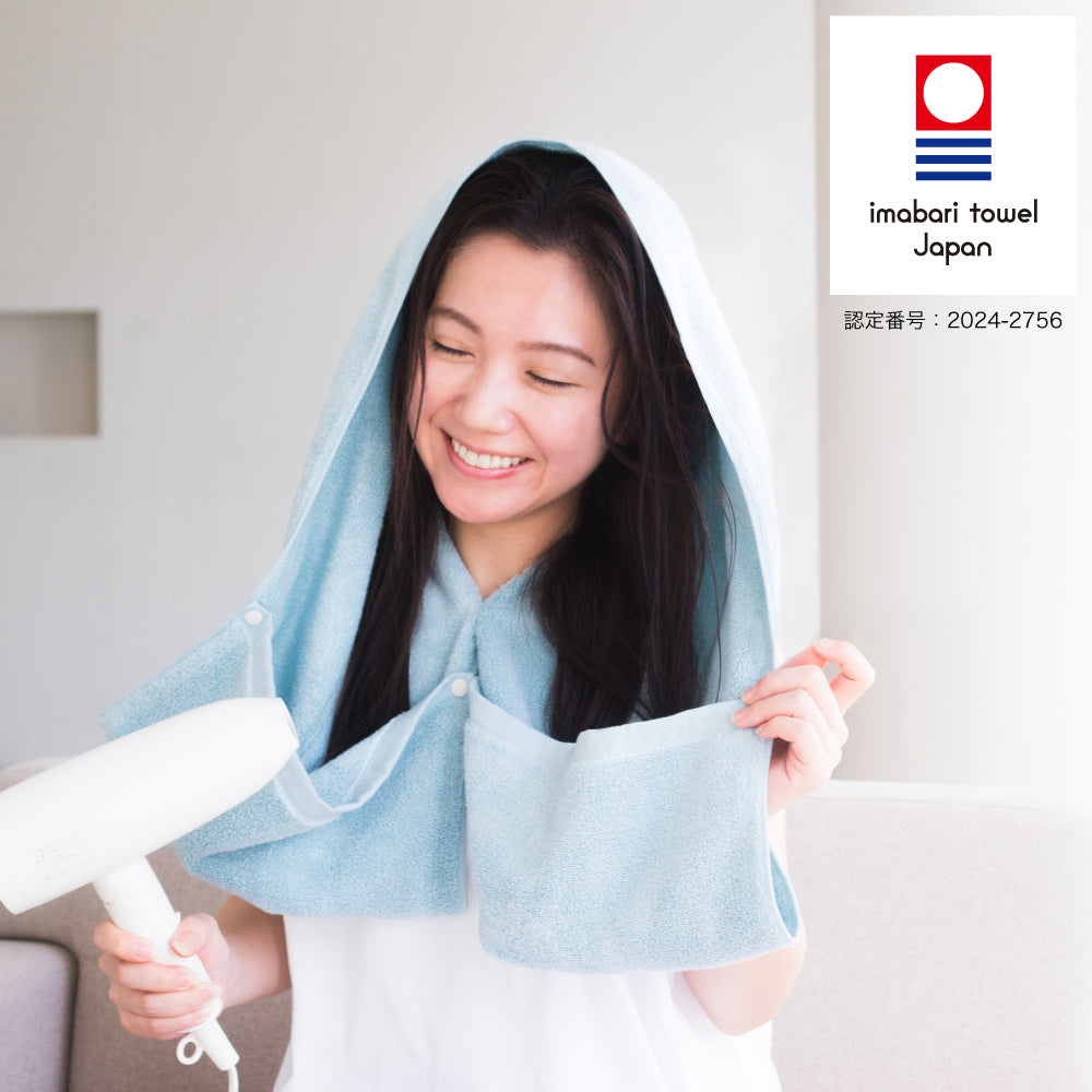 ヘアドライタオル 今治 ハヤズキン タオル 日本製 時短 コットン 綿 バスタオル 吸水 速乾 髪 乾かす ドライヤー オリム
