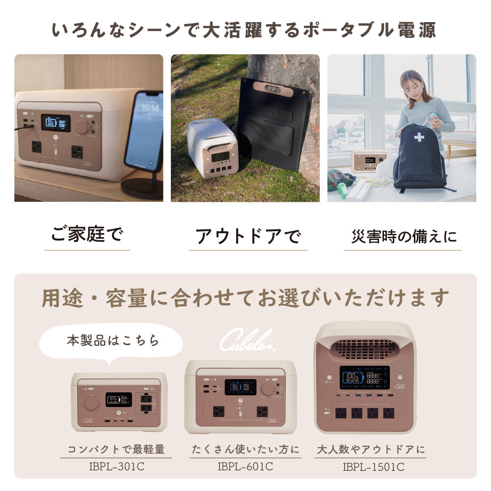INBES ポータブル電源 リン酸鉄リチウムイオン電池 300W USB 4個 コンセント LED シガーソケット 安全 持ち運び 長寿命 高速充電 防災 対策 防災製品等推奨品 認証
