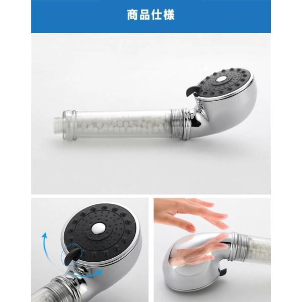 シャワーヘッド ナノバブル 節水 3段階 マイクロバブル 脱塩素 一時止水 カートリッジ付き 浄水 保湿 保温 バス お風呂 毛穴ケア 高水圧 増圧