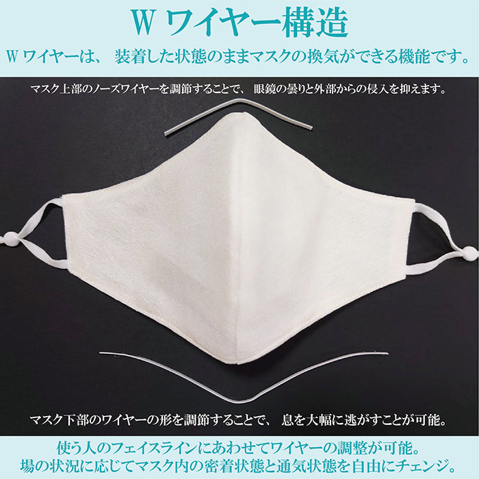 Wワイヤー シルクールマスク 冷感 絹マスク 50回 洗える 小杉のマスク 耳が痛くない 肌に優しい 蒸れない 息がしやすい 感染予防 ウイルス対策 子供用 大人用