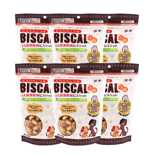 【6袋セット】ビスカル小粒徳用 180g 犬 おやつ ビスケット 国産 長持ち 餌 ドックフード DOG FOOD 犬のオヤツ いぬのおやつ