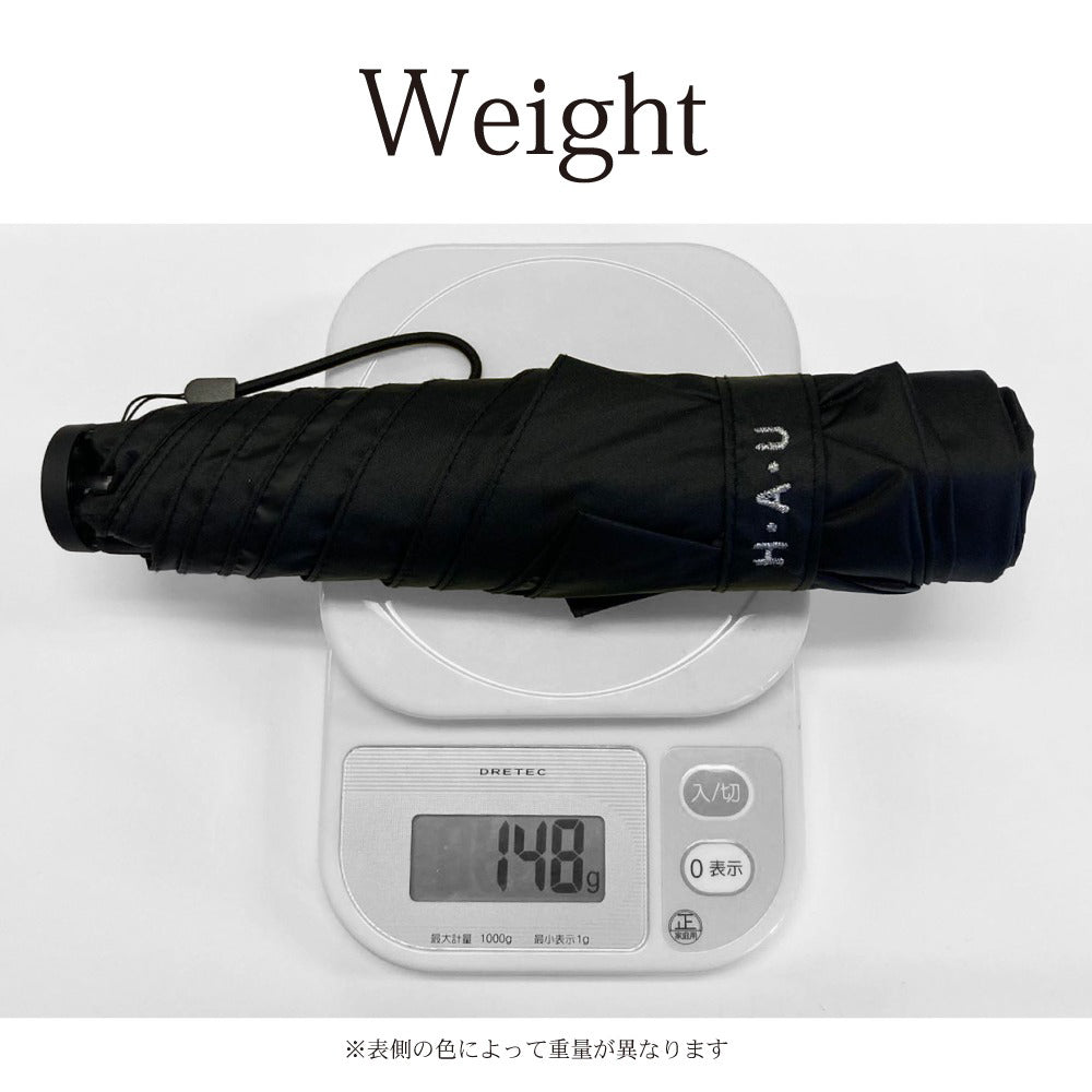 折りたたみ傘 レディース 日傘 雨傘 晴雨兼用 H・A・U 紫外線カット UPF50＋ 裏面コーティング 軽量 かわいい 通勤 通学 日焼け対策