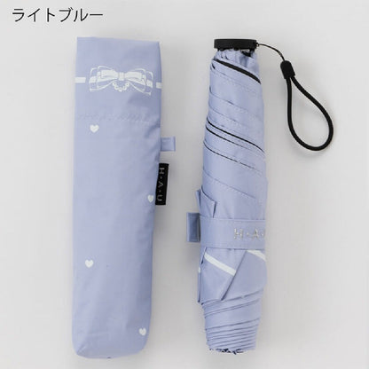 折りたたみ傘 レディース 日傘 雨傘 晴雨兼用 H・A・U 紫外線カット UPF50＋ 裏面コーティング 軽量 かわいい 通勤 通学 日焼け対策