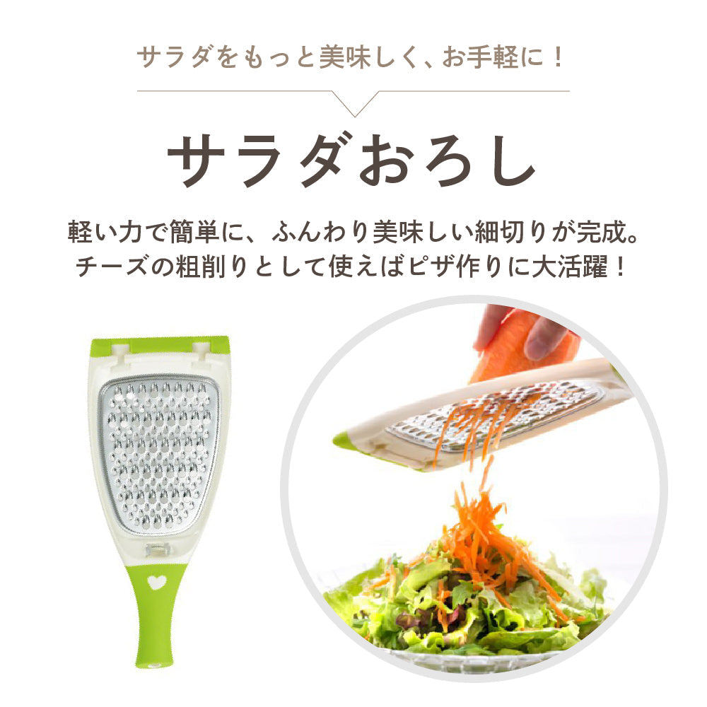 ピザづくり便利2点セット サラダおろしプチトマトスピーディーカッター ピザ 簡単 時短 調理器具 サラダ 朝食 トマト スライサー カッター ピーラー 便利グッズ
