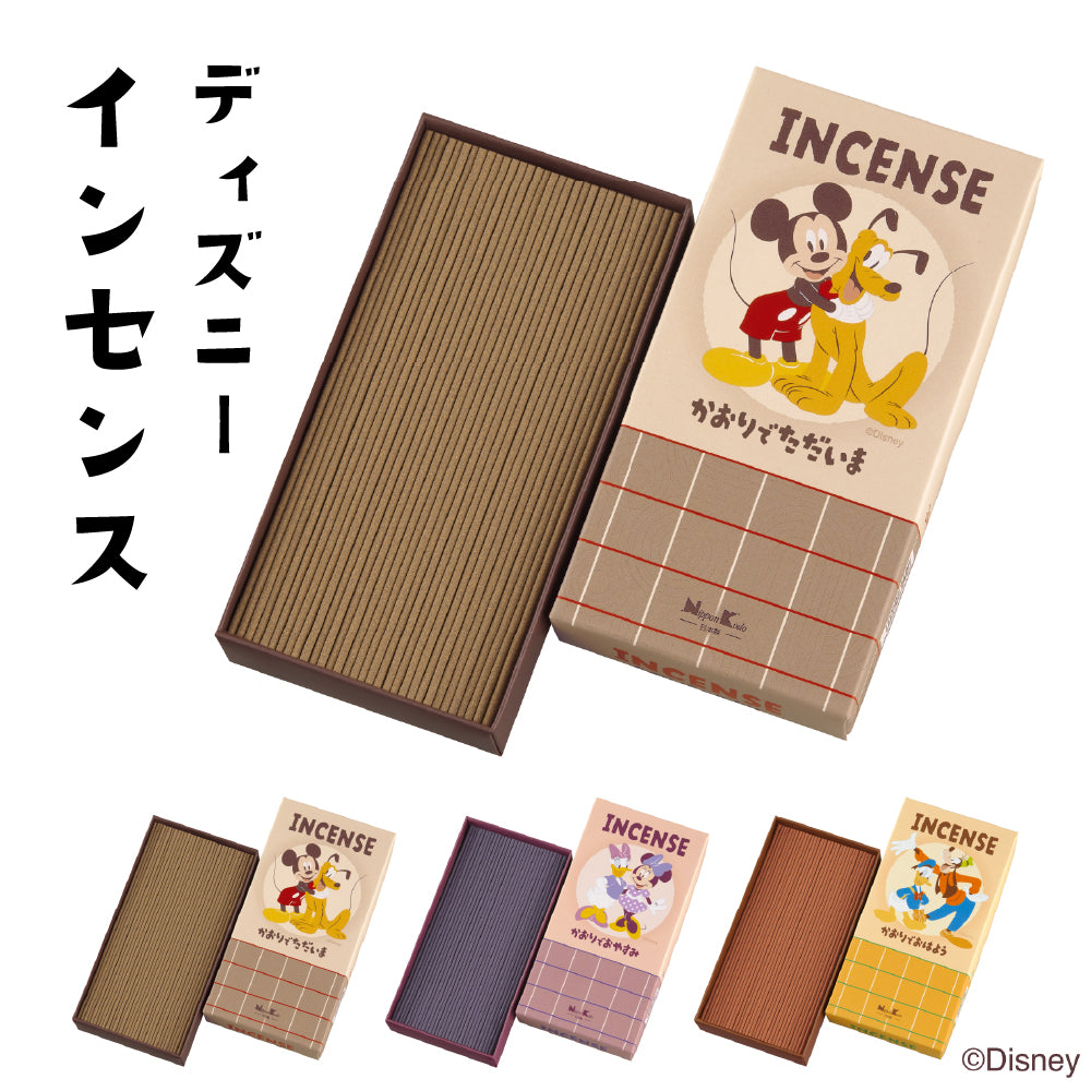 ディズニー インセンス 線香 選べる3種 お香 ミッキー ドナルド グーフィー ミニー デイジー プルート 日本香堂 供養 かわいい インセンススティック 仏壇 彼岸