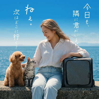 ペットキャリー リュック 犬 猫 拡張 キャリーバッグ 防災 通院 旅行 小型犬 メッシュ 折りたたみ 8kg対応 キャプテンスタッグ UW-5047