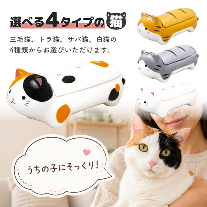 猫 お香立て 横置き tocotoco Incense Holder 線香立て インセンスホルダー 香炉 三毛猫 トラ猫 サバ猫 白猫 ペット供養 ペット仏具 猫雑貨 リュウコドウ