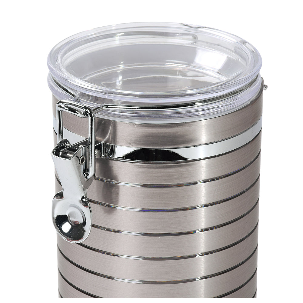 キャニスター 密閉保存容器 1000ml (1L) ブレイクタイム ロック式 HC-1387 コーヒー ガラス製 調味料入れ 密封 パール金属