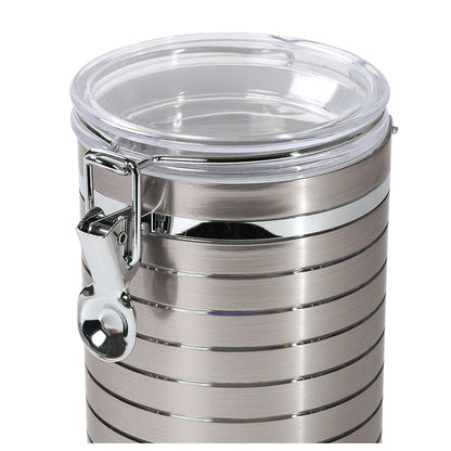 キャニスター 密閉保存容器 1000ml (1L) ブレイクタイム ロック式 HC-1387 コーヒー ガラス製 調味料入れ 密封 パール金属