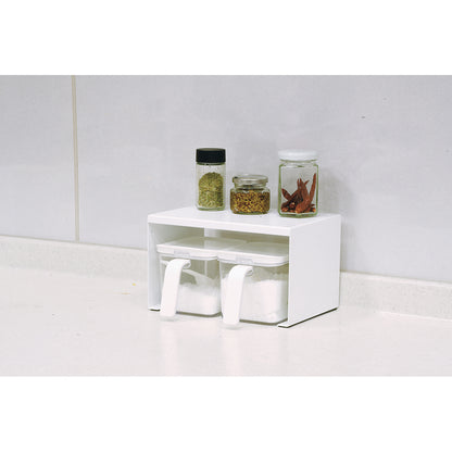 キッチンラック シンク下 収納ラック 22×15×13cm ホワイト アレンジフリー HC-1074 調味料ラック 積み重ね スタッキング パール金属