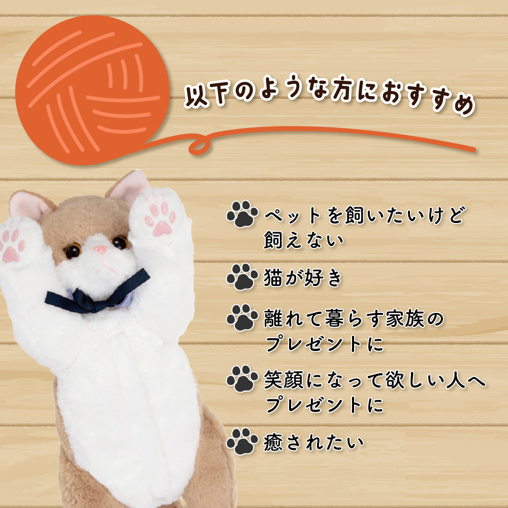 イワヤ なごみケーションにゃんこ ぬくもり ねこ ぬいぐるみ 電動ペット 介護 高齢者 脳トレ ペット