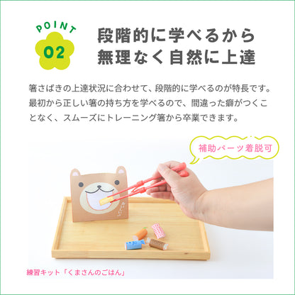 ののじ はじめてのちゃんと箸 SS 16cm トレーニング箸 しつけ箸 子供 持ち方 矯正